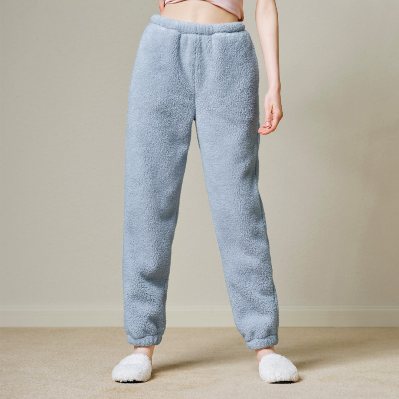 美标秋冬女士舒棉绒睡裤