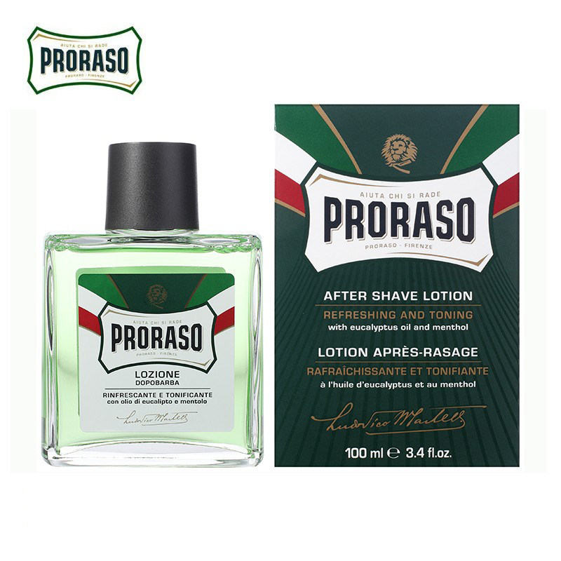 意大利proraso帕拉索桉树舒缓修复 须后水 男士爽肤水100ml
