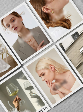 ins大卡片拍照道具 服装店杂志装饰拍摄摆件模特封面网红背景纸