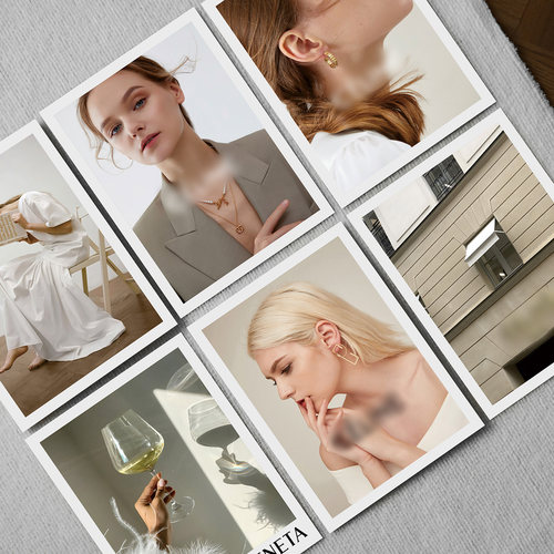 ins大卡片拍照道具服装店杂志