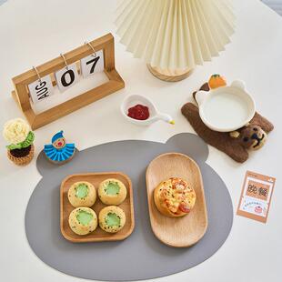 托育营养餐谱拍照道具 可爱幼儿园食谱餐品搭配摆件装饰托盘卡片