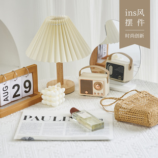 ins风小红书拍照道具摆件拍摄托盘装 饰陈列奶油百搭清新小物件