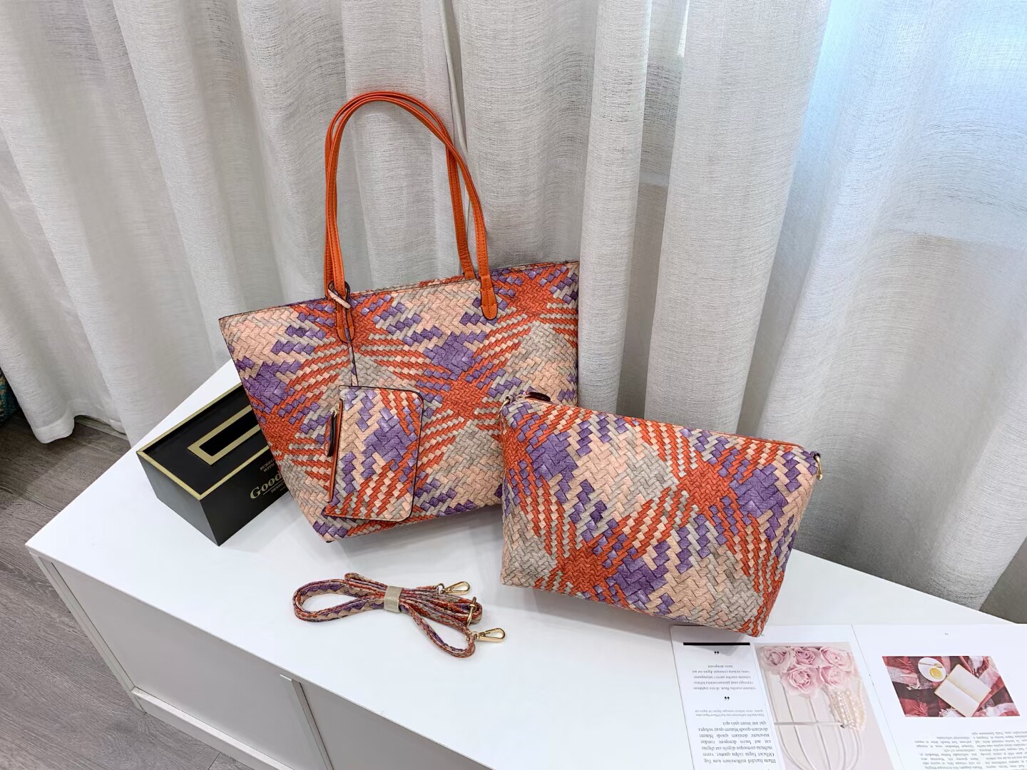 2026年新款编织托特女包韩版小众设计大容量时尚斜挎单肩手提斜挎