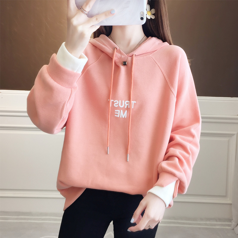 宽松慵懒风假两件长袖早秋卫衣