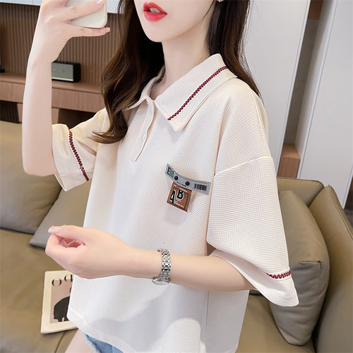 逸蝶情长袖t恤女宽松薄款