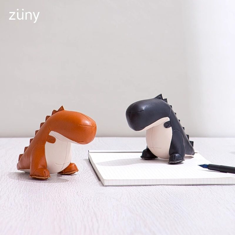 zuny正品动物摆件恐龙公仔纸镇书挡中型生日礼物礼品