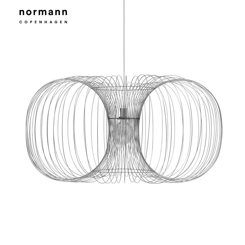 E2全球购正品|丹麦NORMANN Coil Lamp 轻盈设计简约金属吊灯