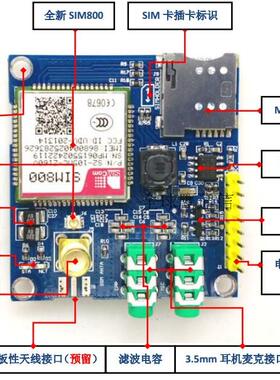 SIM800开发板代替SIM900 全球可用 GSM  GPRS 短信 数据超SIM800C