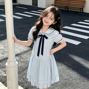 裙子女款2026新款儿童女童连衣裙轻奢小众高端夏季学院风夏天薄款