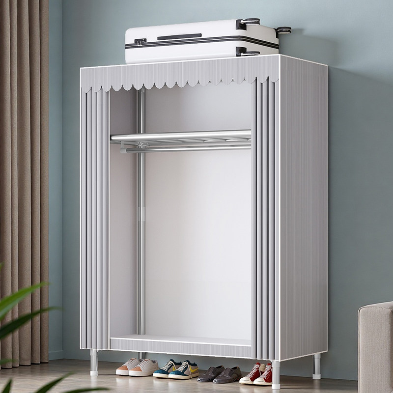 衣柜卧室家用全钢架钢管