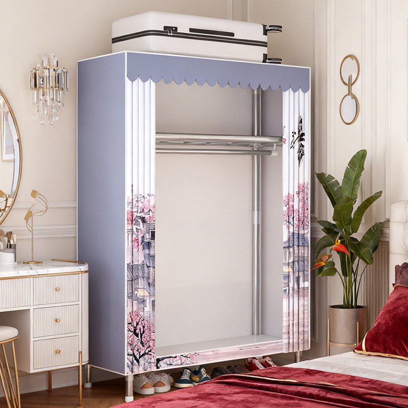 简易衣帽架防尘加厚布衣柜