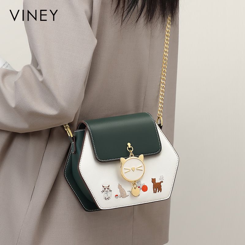 Viney包包女2025新款斜挎