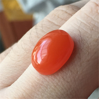 四川南红玛瑙戒面樱桃红玉石
