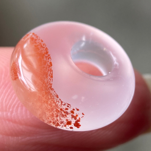 15毫米九口料天然南红玛瑙特色冰飘聚宝盆草花平安鱼眼公主扣