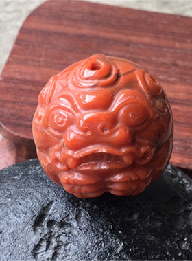 四川九口南红包浆貔貅圆珠满肉玛瑙瑞兽龙珠散珠多宝手串DIY配饰