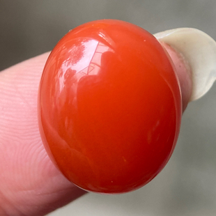 17.18*14.22毫米天然四川联合南红玛瑙戒面 樱桃红玉石戒指