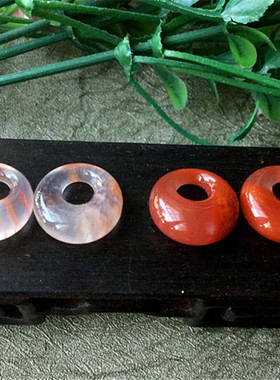 天然四川南红玛瑙高冰飘花公主扣平安扣耳环耳钉402