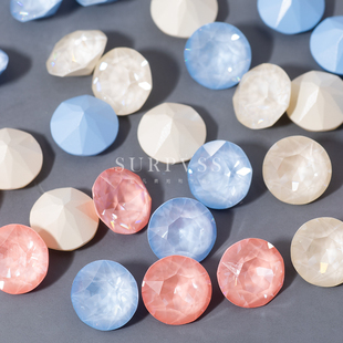 正品 奥地利华子水晶1088尖底圆钻美甲DIY饰品耳钉配件l164浅亚麻