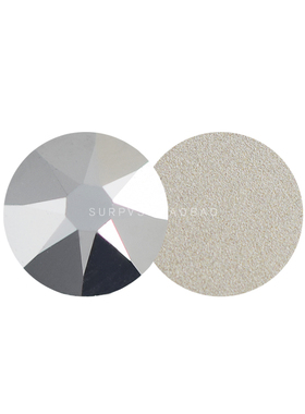 正品奥地利水晶2058平底钻奥钻手机美甲diy公仔贴钻001LTCH金属银