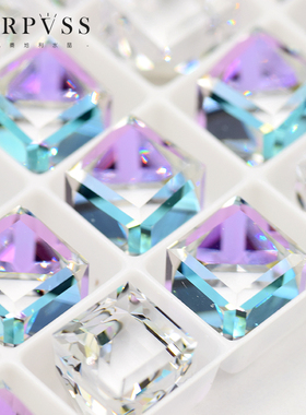 奥地利施钻水晶4841切角正方形平底钻美甲diy手工贴钻自制耳饰