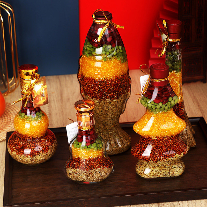 乔迁之喜装饰搬新家新居布置用品五谷丰登摆件瓶入宅仪式礼品礼物,节庆用品/礼品,创意礼盒/礼品套组,淘宝优惠券,粉丝福利购,淘宝优惠卷
