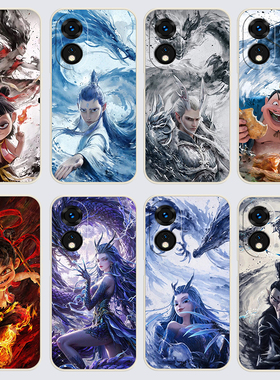 OPPOA58手机壳opoa哪吒之魔童闹海直边软壳popo硅胶oppa58女opop保护套PHJ110全包oppea58防摔时尚超薄潮男