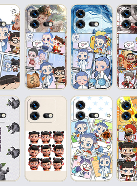 iqooNeo8手机壳V2301A哪吒之魔童闹海直边软壳Q版ipooneo8硅胶vovoiqqoneo8磨砂ioqoneo8防摔保护套女全包潮