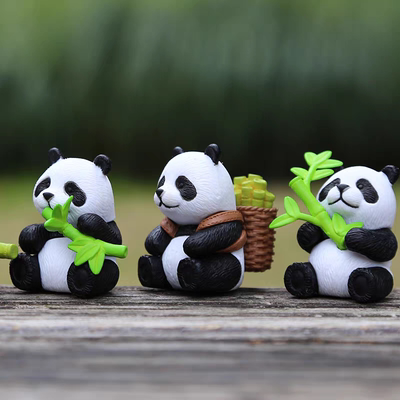 熊猫冰箱贴磁吸创意3D立体旅游文化纪念品礼物磁吸家居装饰