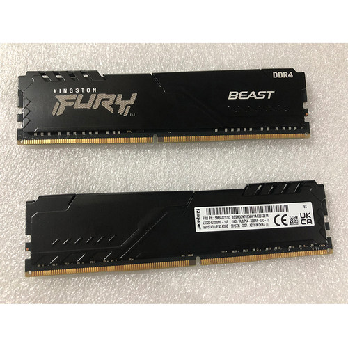 金士顿黑甲内存条ddr4 16G 3200台式机内存PC4-3200AA-UA3-12