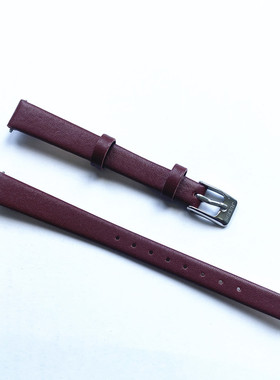 聚利时手表带原装表带宽度10mmJA-1112原厂表带配件酒红色黑色粉