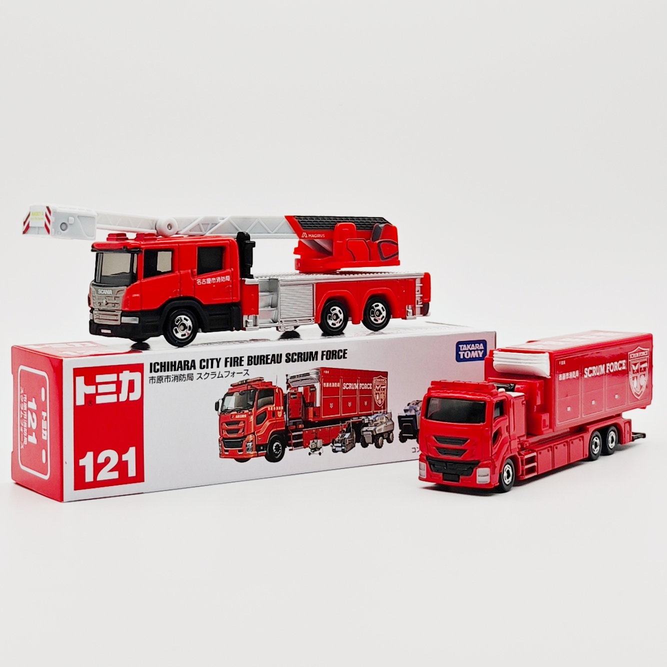 正版多美卡合金车加长市原市消防局协作突击队消防车模型收藏摆件