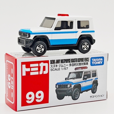 多美卡合金车仿真铃木吉姆尼灾害救援车模型小汽车男孩玩具车收藏