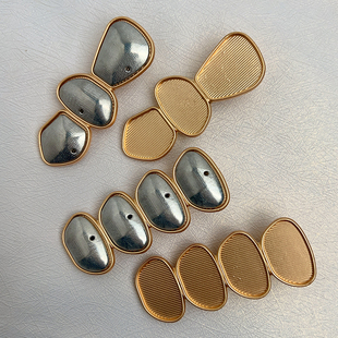 手工diy发夹空托宋锦贴布底胎配饰手作发卡侧边夹新中式发饰平夹