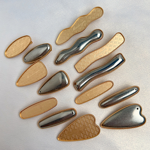 手工diy发夹宋锦贴布平夹底胎古风手作侧边夹配饰新中式发卡空托