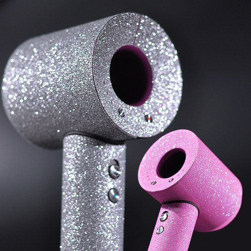 戴森吹风机贴纸带钻磨砂手感图案