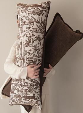 美拉德中古风客厅沙发长靠枕腰枕床头长抱枕民宿特色文艺风长条枕