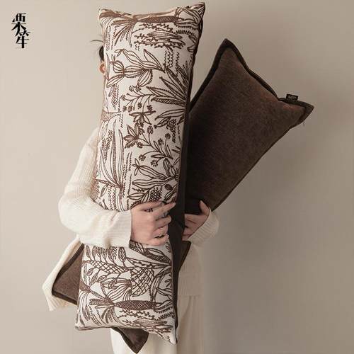 美拉德中古风花卉长抱枕腰枕