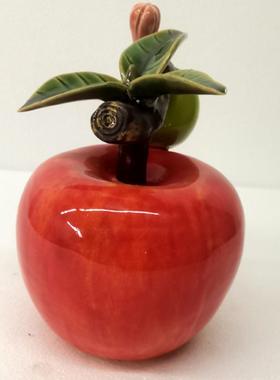 陶瓷苹果新房开业礼品客厅摆件