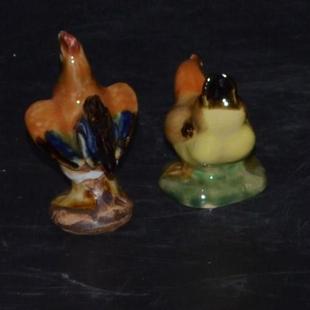 石湾公仔公鸡摆件旺姻缘招财家居风水工艺品桌面书房陶瓷夫妻摆件