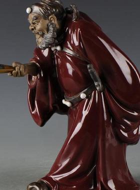 引福陶瓷招财中式客厅钟馗摆件