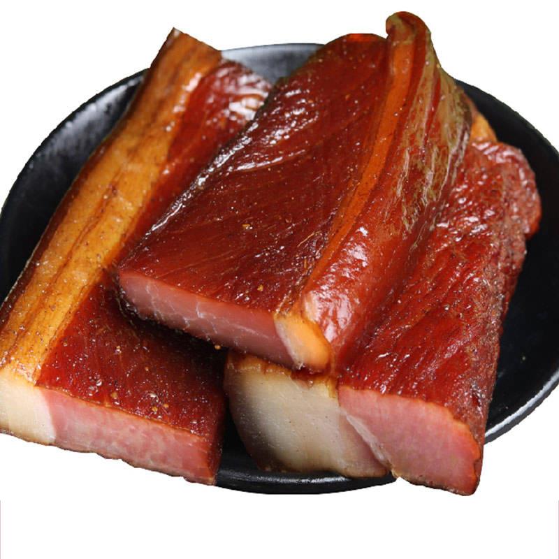 LR包邮四川特产农家腊肉自制腊肠九寨沟咸肉烟熏肉后腿麻辣香肠