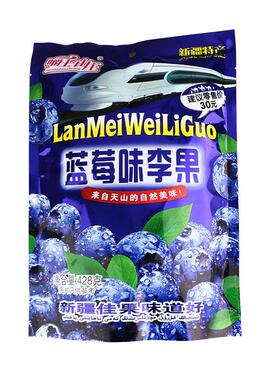 O1Y蓝莓李果王428G新疆特产208G火车列车同款伊犁蓝莓干果脯零食