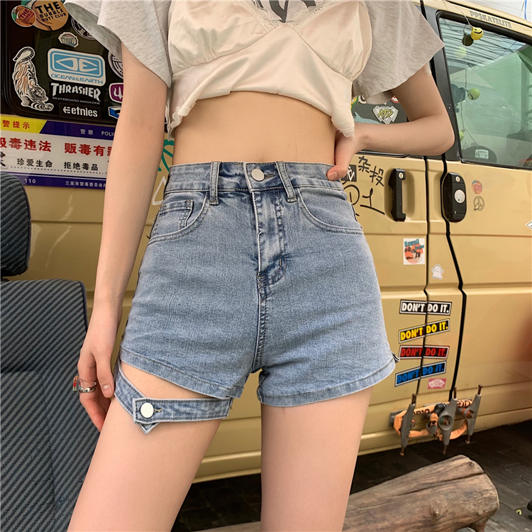 Real price ~ super long legs! Classic girl playful modern Jeans Shorts hot pants