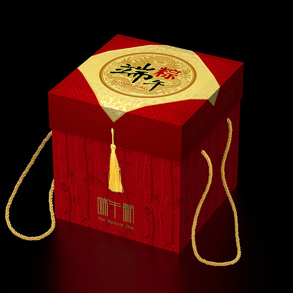 现货粽子礼盒外包装盒端午节空盒定制logo酒店棕子礼品盒批发盒子