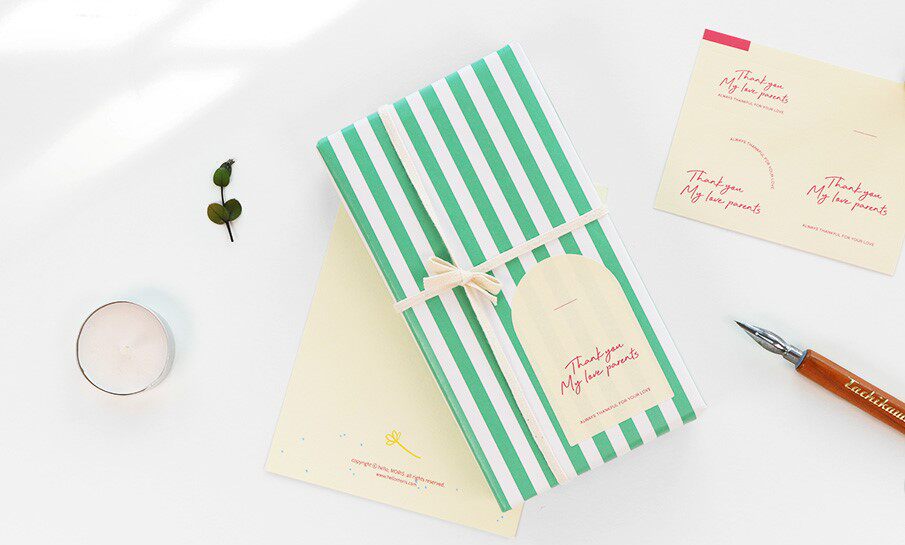 150枚 感恩父母英文标签贴纸 父亲节母亲节生日礼物盒贴纸装饰