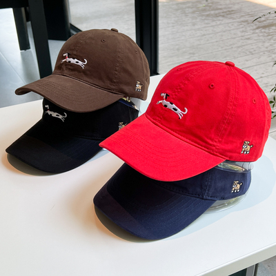 2025新款韩版卡通小狗刺绣棒球帽