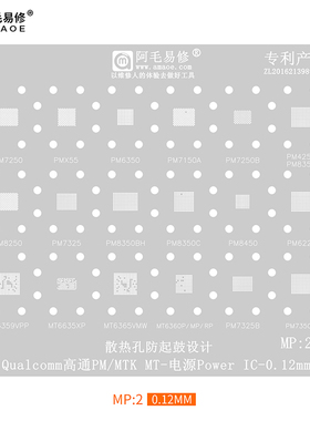 PM7250B/7150/6350/PM8350/8450/7325/7350/MT6365/6360/6359钢网
