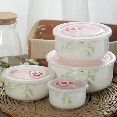 无铅泡面碗微波饭盒蒸蛋带盖带饭