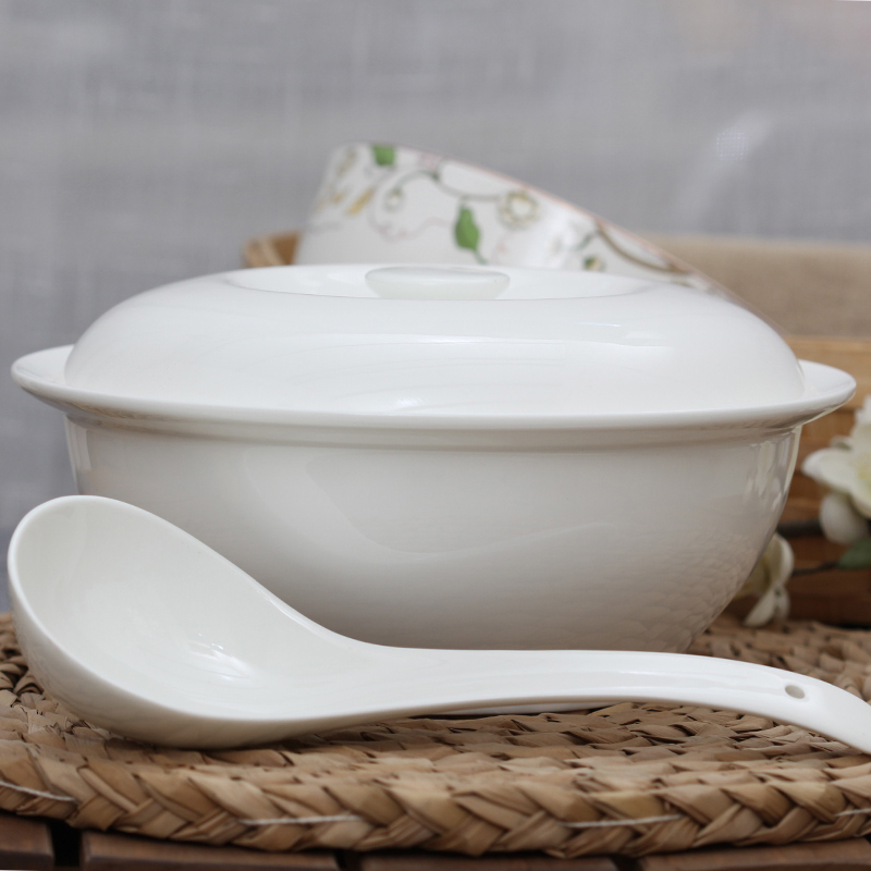 餐具品锅陶瓷盆带大汤碗烫煲家用