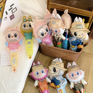 拉布布气球儿童卡通可爱生日礼物少女心节日派对装 饰礼品铝膜气球